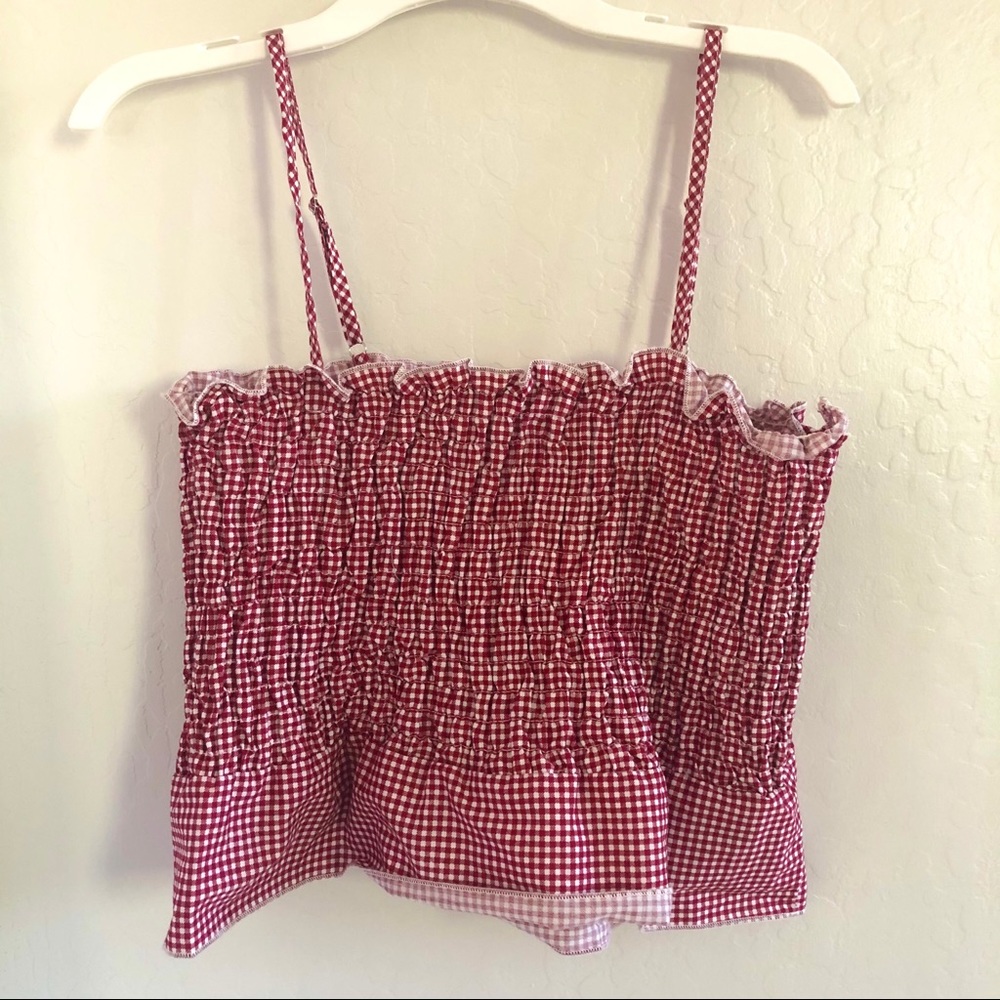 NWT Say What? Gingham Tank Top!